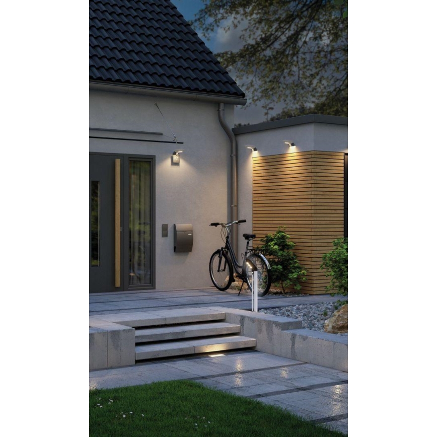 Paulmann 94252 - LED/1,2W IP44 Solar exterior candeeiro com sensor SOLEY 230V