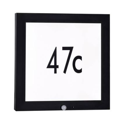 Paulmann 94255 - LED/13W IP44 Número de casa com sensor 230V