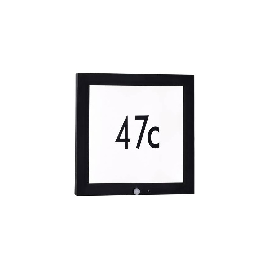 Paulmann 94255 - LED/13W IP44 Número de casa com sensor 230V