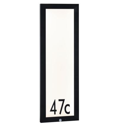 Paulmann 94257 - LED/19W IP44 Número de casa com sensor 230V