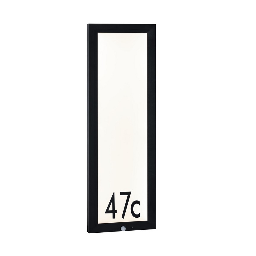 Paulmann 94257 - LED/19W IP44 Número de casa com sensor 230V