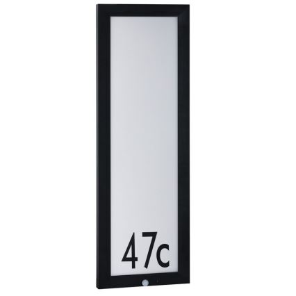Paulmann 94257 - LED/19W IP44 Número de casa com sensor 230V