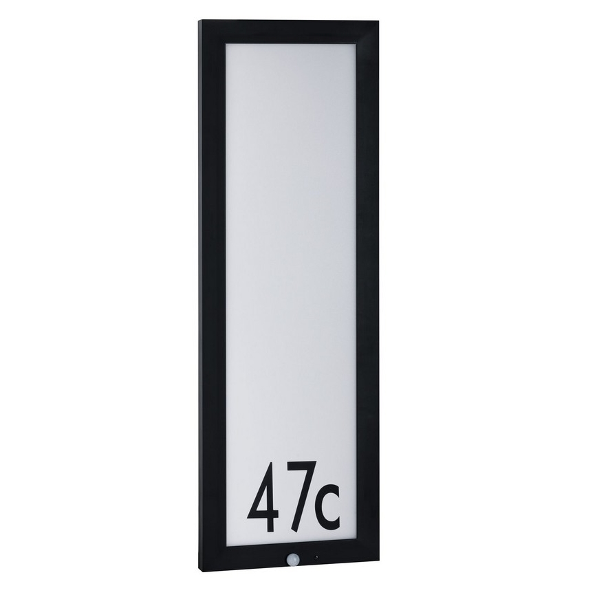 Paulmann 94257 - LED/19W IP44 Número de casa com sensor 230V