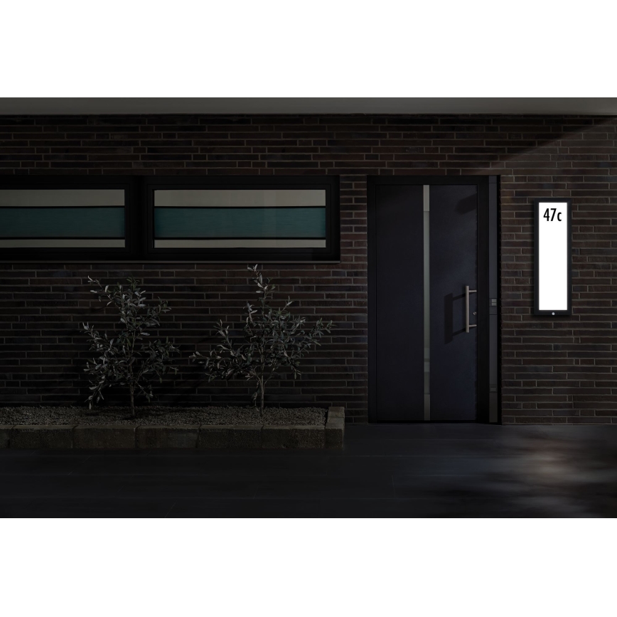 Paulmann 94257 - LED/19W IP44 Número de casa com sensor 230V