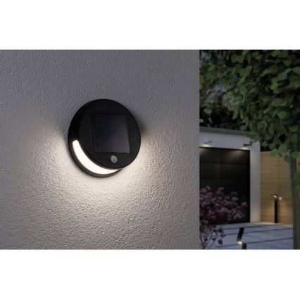 Paulmann 94265 - LED/3W IP44 Iluminação solar de exterior com sensor HELENA 3,7V