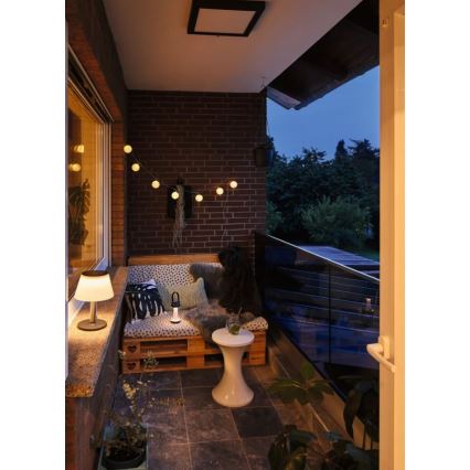 Paulmann 94267 - LED/1,3W IP44 Exterior regulação candeeiro CUPULINO 5V