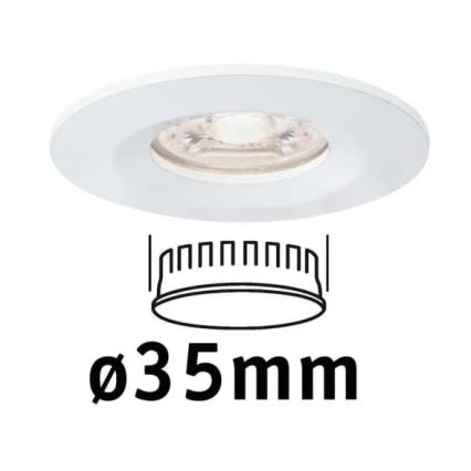 Paulmann 94298 - LED/4W IP44 Iluminação embutida para casa de banho COIN 230V