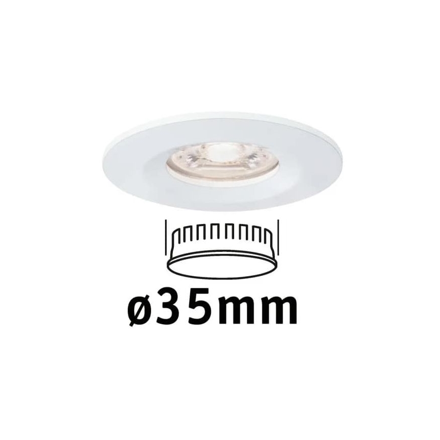 Paulmann 94298 - LED/4W IP44 Iluminação embutida para casa de banho COIN 230V