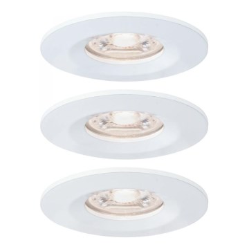 Paulmann 94299 - CONJUNTO 3xLED/4W IP44 Iluminação de encastrar para casa de banho NOVA 230V
