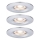 Paulmann 94303 - CONJUNTO 3xLED/4W IP44 Iluminação de encastrar para casa de banho COIN 230V