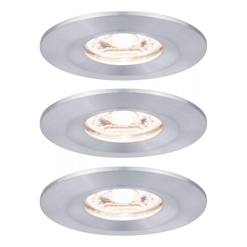 Paulmann 94305 - CONJUNTO 3xLED/4W IP44 Iluminação de encastrar para casa de banho NOVA 230V