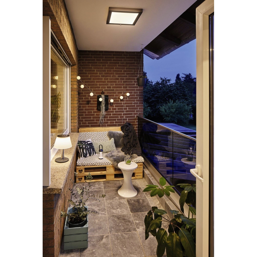 Paulmann 94309 - LED/0,8W IP44 Candeeiro solar com regulação LILLESOL 3,7V