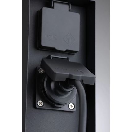 Paulmann 94313 - Coluna exterior com tomada RIO 4Z SCHUKO 230V IP44