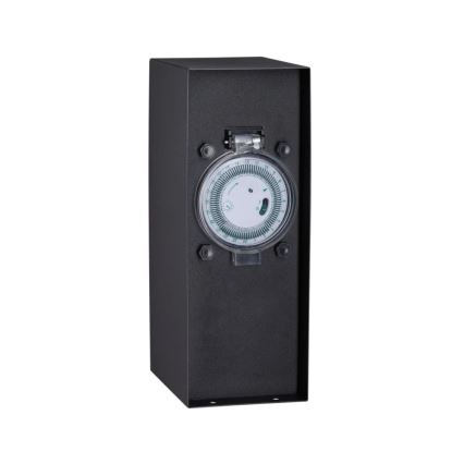 Paulmann 94314 - Coluna exterior com tomada e temporizador 2Z SCHUKO