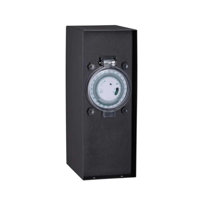 Paulmann 94314 - Coluna exterior com tomada e temporizador 2Z SCHUKO