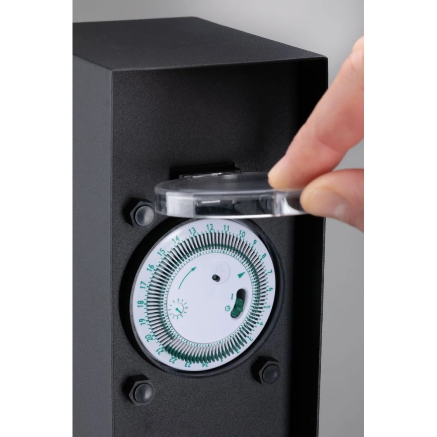 Paulmann 94314 - Coluna exterior com tomada e temporizador 2Z SCHUKO