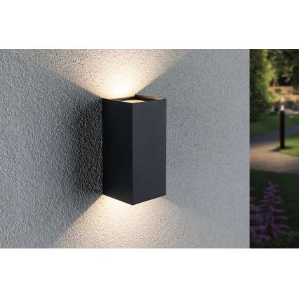 Paulmann 94325 - 2xLED/6,5W IP44 Luminária de parede exterior FLAME 230V