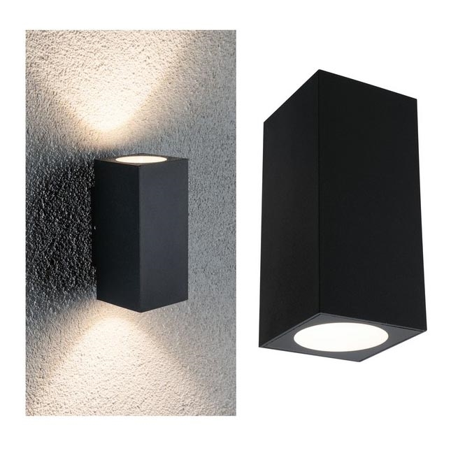 Paulmann 94328 - 2xLED/2,8W IP44 Iluminação de parede exterior FLAME 230V antracite