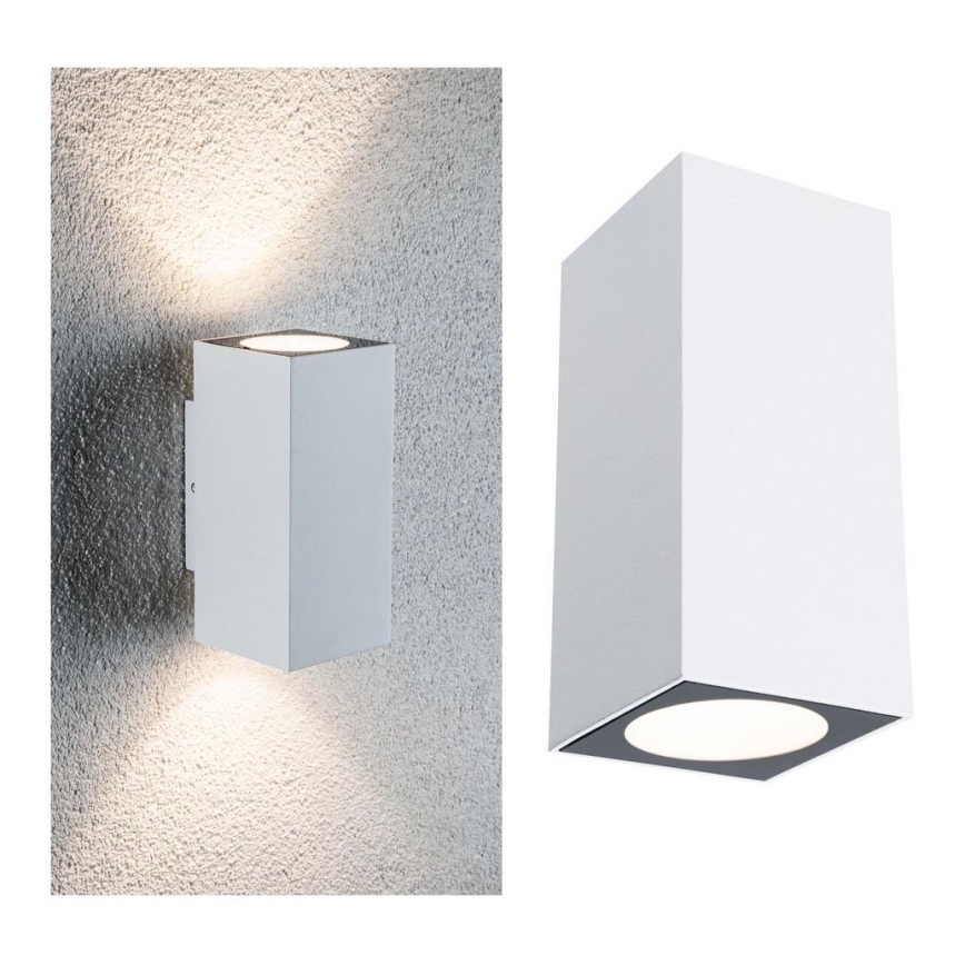 Paulmann 94330 - 2xLED/2,8W IP44 Iluminação de parede exterior  FLAME 230V branca
