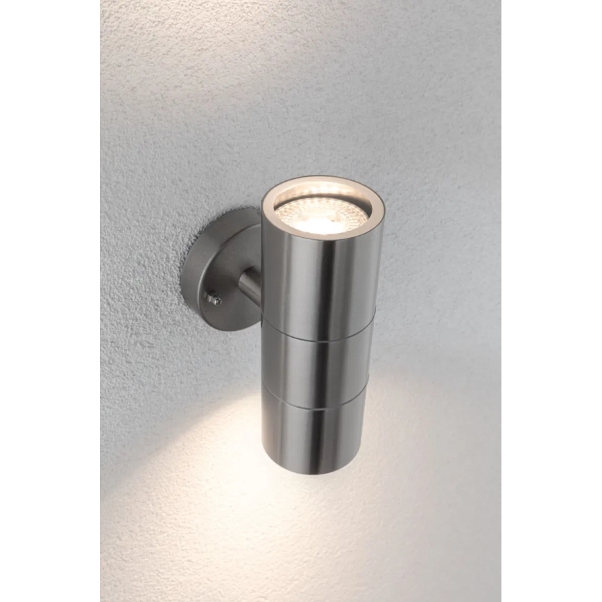 Paulmann 94331 - 2xGU10/10W IP44 Iluminação de parede exterior FLAME 230V