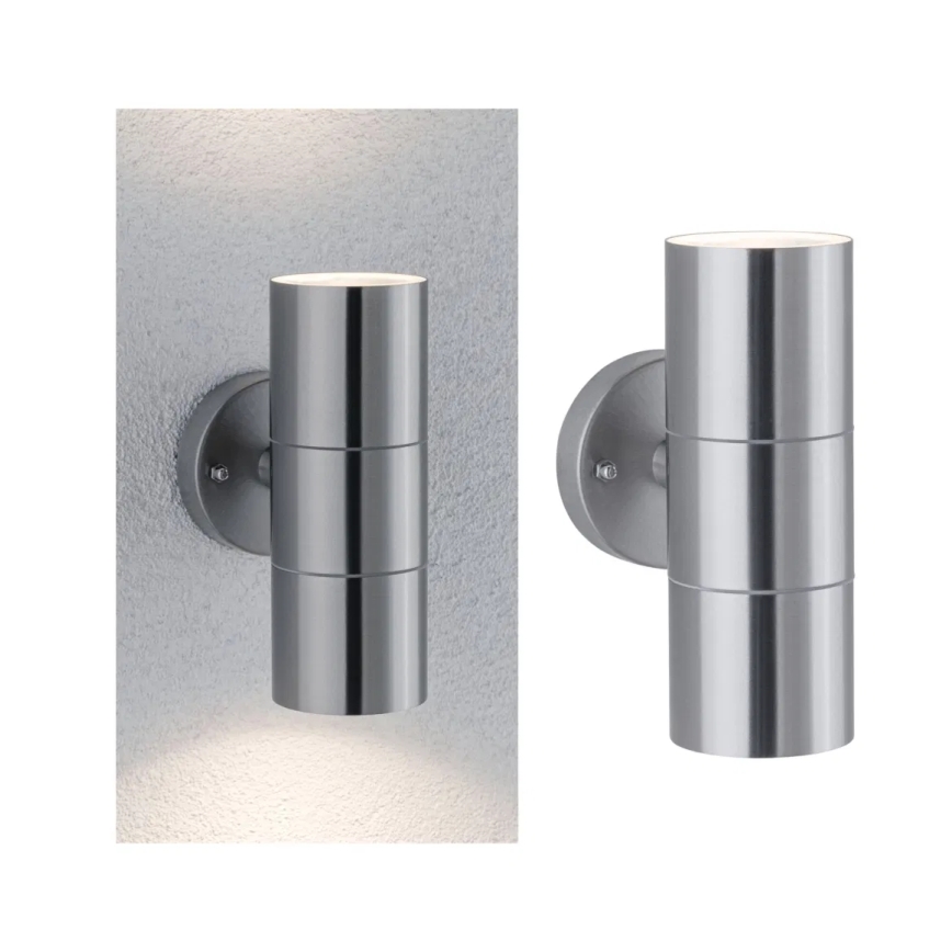 Paulmann 94331 - 2xGU10/10W IP44 Iluminação de parede exterior FLAME 230V