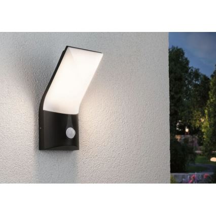 Paulmann 94402 - LED/10W IP44 Iluminação de parede exterior com sensor ADYA 230V