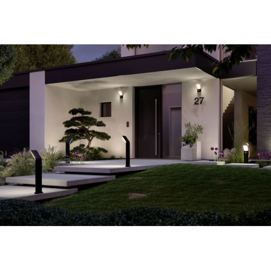 Paulmann 94402 - LED/10W IP44 Iluminação de parede exterior com sensor ADYA 230V