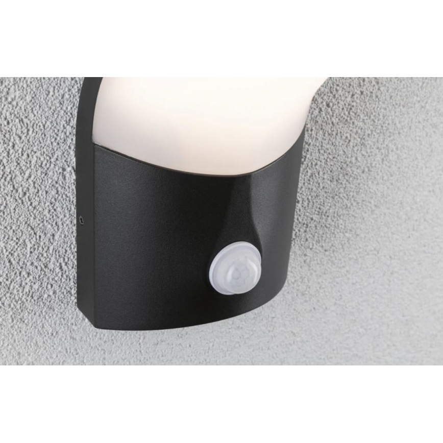 Paulmann 94402 - LED/10W IP44 Iluminação de parede exterior com sensor ADYA 230V