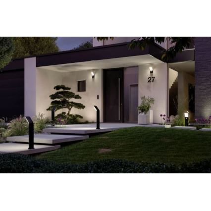 Paulmann 94403 - LED/10W IP44 Candeeiro exterior com sensor ADYA 230V