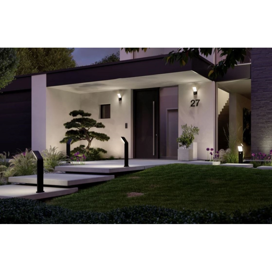 Paulmann 94403 - LED/10W IP44 Candeeiro exterior com sensor ADYA 230V