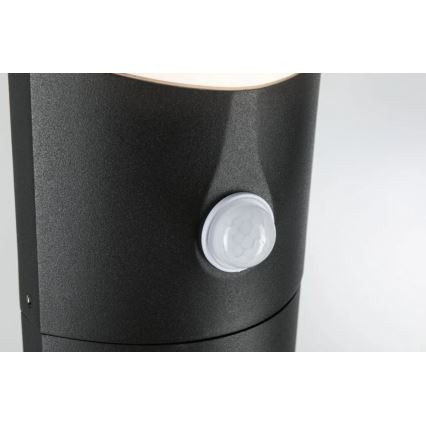 Paulmann 94403 - LED/10W IP44 Candeeiro exterior com sensor ADYA 230V