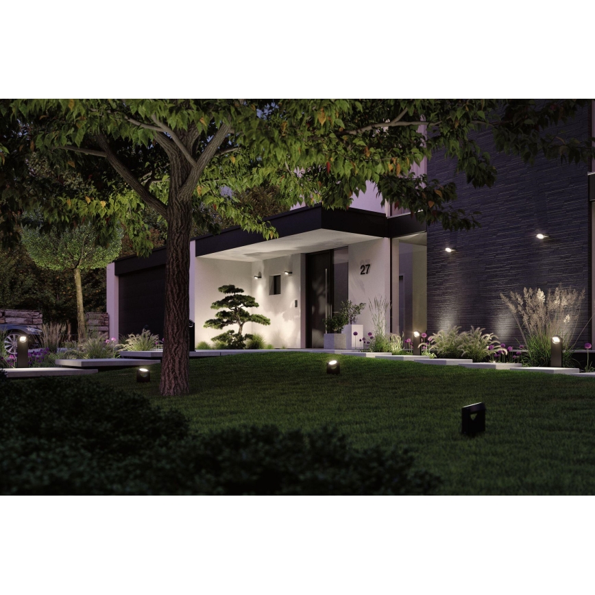 Paulmann 94406 - LED/8W IP44 Iluminação de parede exterior SWIVEA 230V