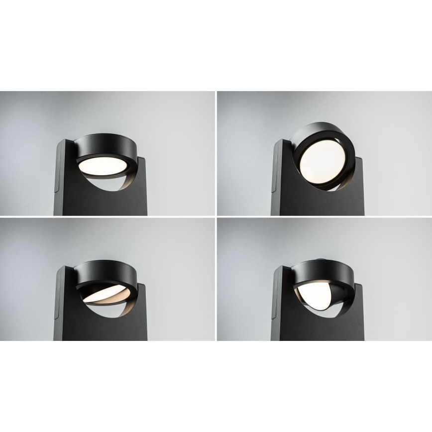 Paulmann 94406 - LED/8W IP44 Iluminação de parede exterior SWIVEA 230V