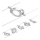 Paulmann 94414 - CONJUNTO 5xLED/4,5W Foco para um sistema de cordas ROUNDMAC 230V cromado brilhante