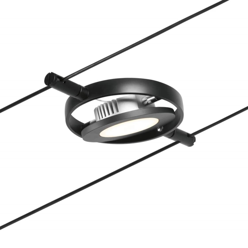 Paulmann 94418 - CONJUNTO 5xLED/4,5W Foco para um sistema de cordas ROUNDMAC 230V preto