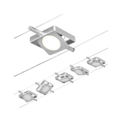 Paulmann 94420 - CONJUNTO 5xLED/4,5W Foco para sistema de carril MAC 230V cromado mate