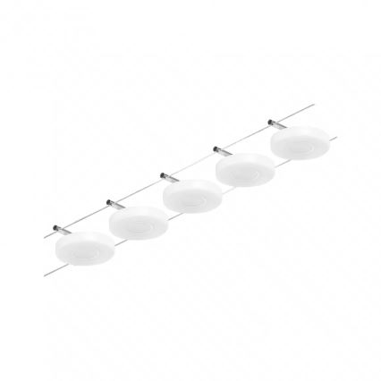 Paulmann 94426 - CONJUNTO 5xLED/4,5W Spot embutido para sistema de cabos MAC 230V