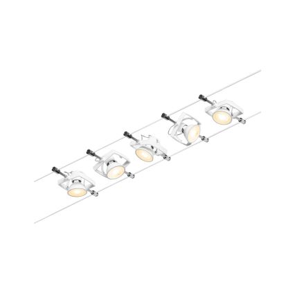 Paulmann 94432 - CONJUNTO 5xGU5,3/10W Foco para sistema de carril MAC 230V branco