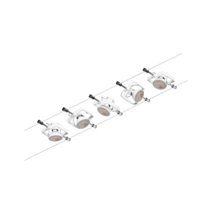 Paulmann 94432 - CONJUNTO 5xGU5,3/10W Foco para sistema de carril MAC 230V branco