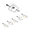 Paulmann 94432 - CONJUNTO 5xGU5,3/10W Spot para sistema de cable MAC 230V blanco