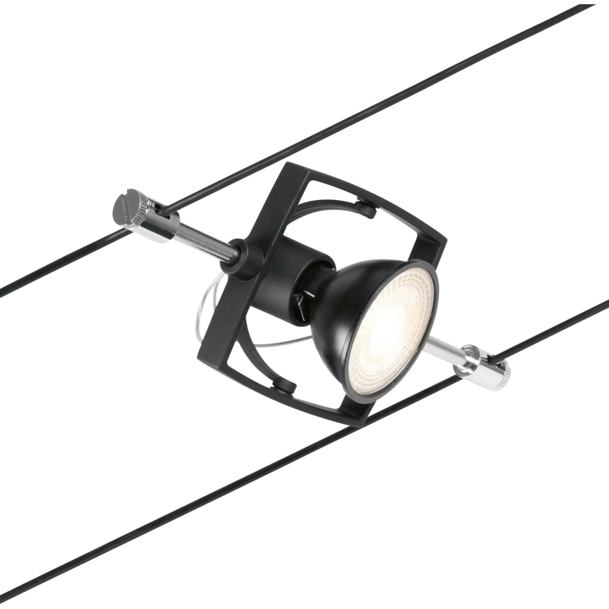 Paulmann 94434 - CONJUNTO 5xGU5,3/10W Foco para um sistema de cordas MAC 230V preto