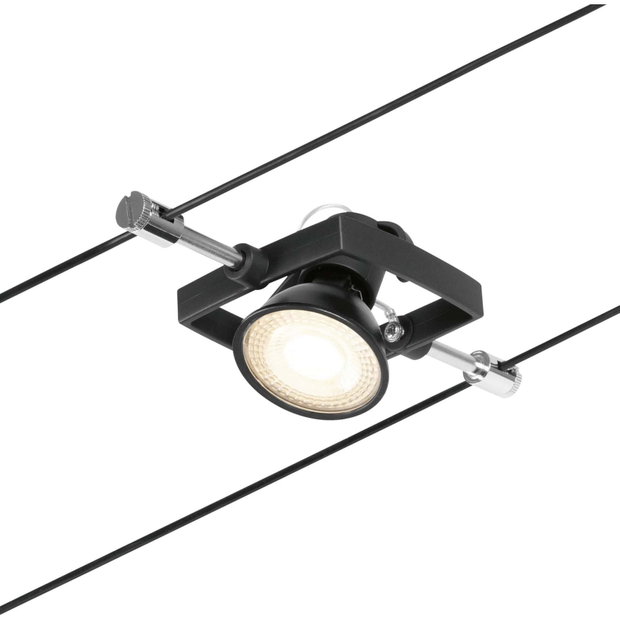 Paulmann 94434 - CONJUNTO 5xGU5,3/10W Foco para um sistema de cordas MAC 230V preto