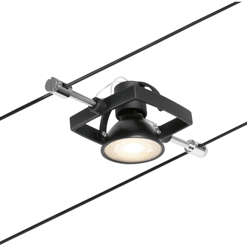 Paulmann 94434 - CONJUNTO 5xGU5,3/10W Foco para um sistema de cordas MAC 230V preto