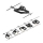 Paulmann 94434 - CONJUNTO 5xGU5,3/10W Foco para um sistema de cordas MAC 230V preto