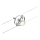 Paulmann 94437 - 1xGU5,3/10W Foco para sistema de carril CARDAN 12V cromado mate