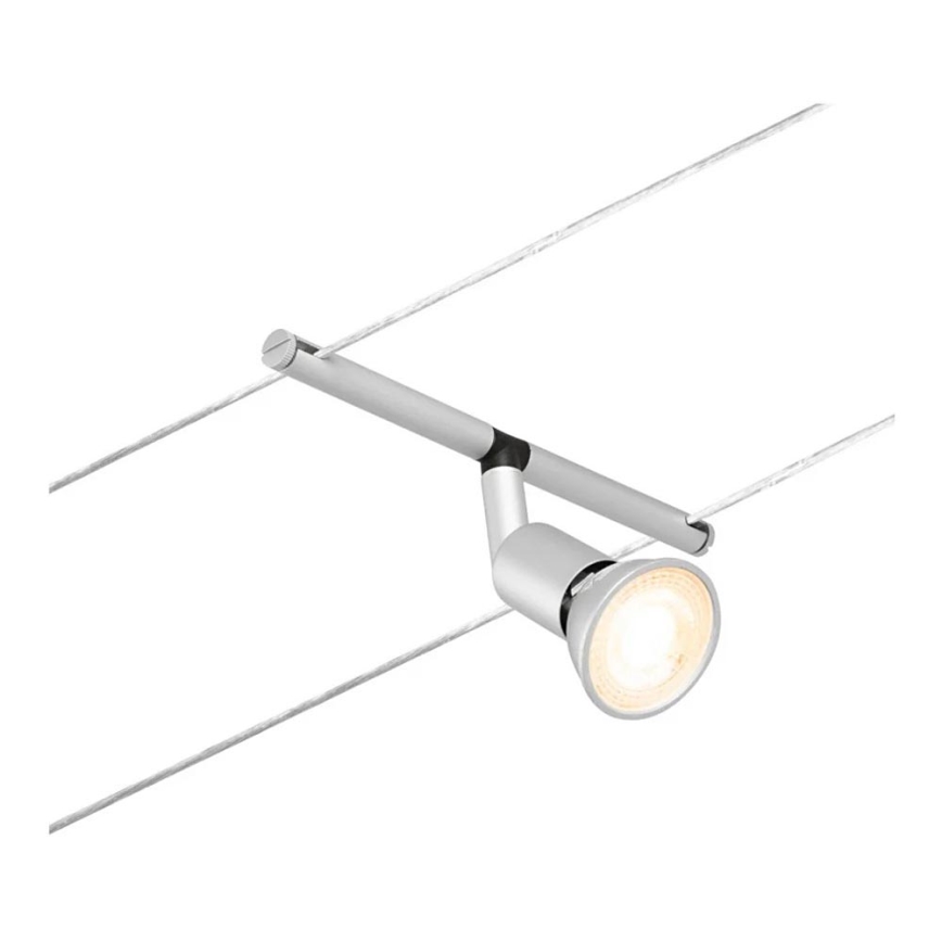 Paulmann 94443 - 1xGU5,3/10W Foco para sistema de carril SALT 12V cromado mate