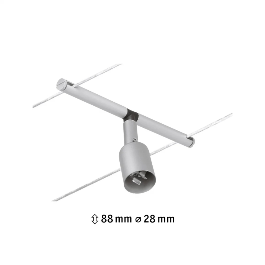 Paulmann 94443 - 1xGU5,3/10W Foco para sistema de carril SALT 12V cromado mate