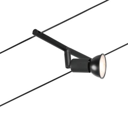 Paulmann 94446 - CONJUNTO 5xGU5,3/10W Foco para um sistema de cordas SALT 230V preto