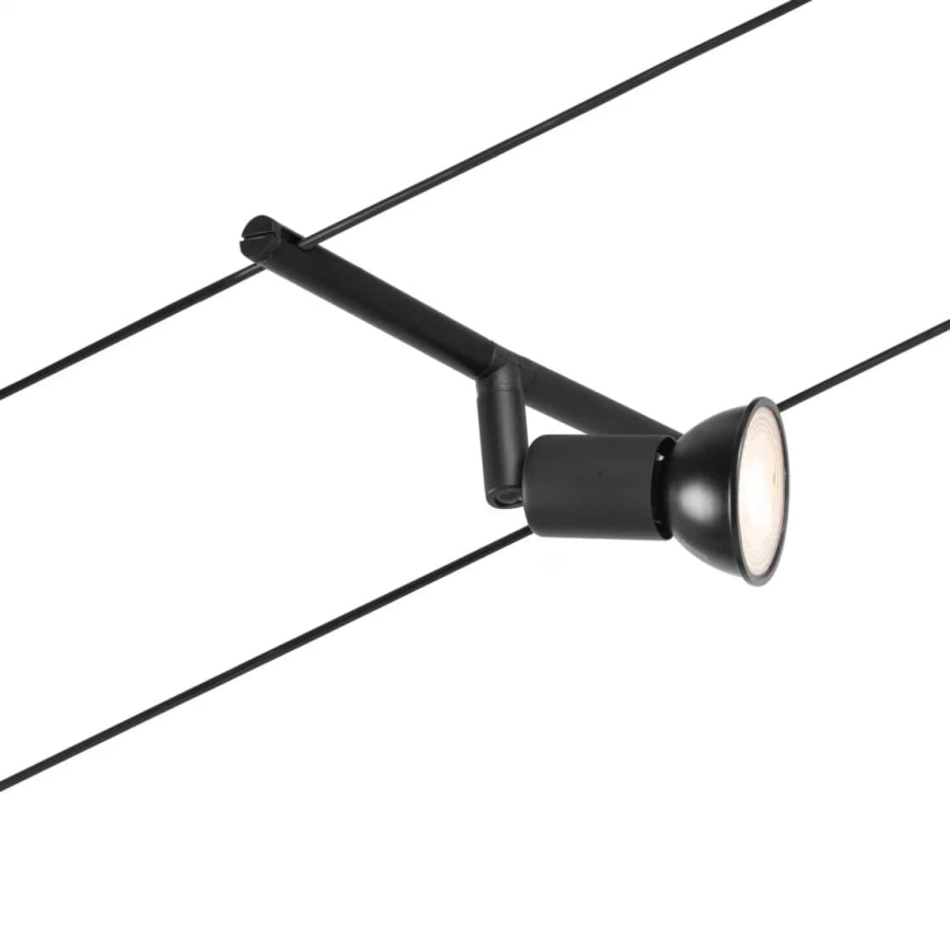 Paulmann 94446 - CONJUNTO 5xGU5,3/10W Foco para um sistema de cordas SALT 230V preto