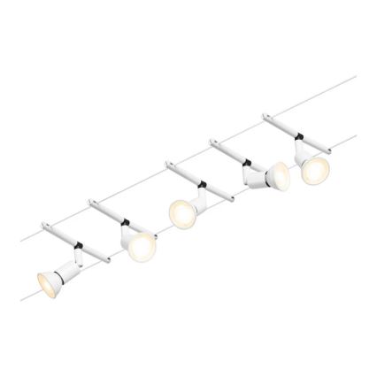 Paulmann 94458 - CONJUNTO 5xGU5,3/10W Foco para sistema de carril SALT 230V branco